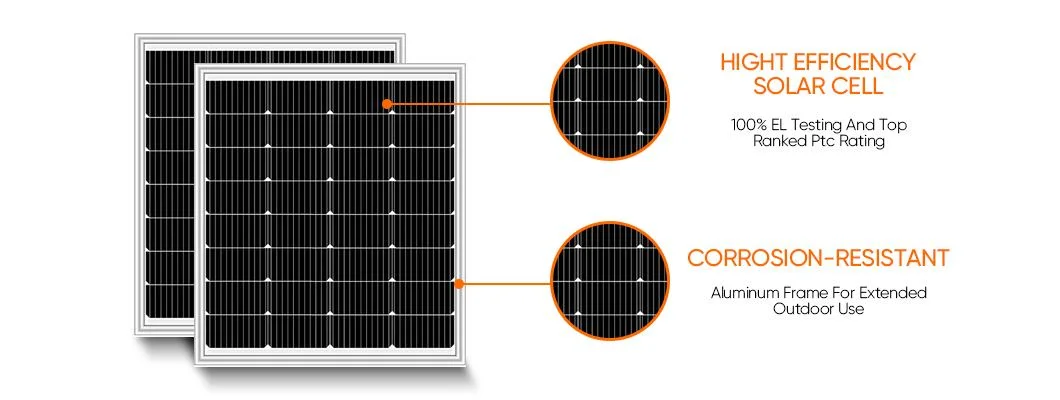 Mini Small Mono Crystalline Solar Panel 100W 150W 200W 100 150 Watt 12V 24V China Manufacture